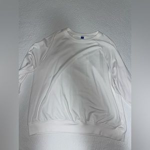 Old Navy solid white crewneck